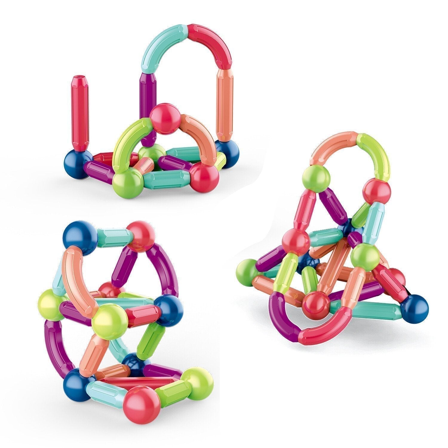 MagnaFun Blocks - Juguetes magnéticos para el juego creativo y educativo