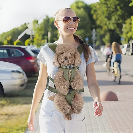 Mochila Frontal para Transportar Perros de Senderismo