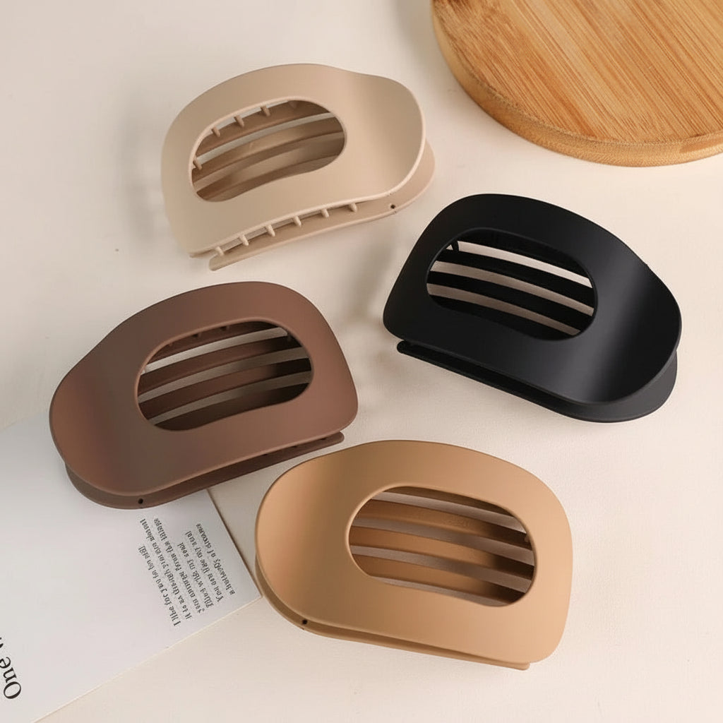 Pinza para el pelo de plástico, garra para cabello grueso, estilo elegante, gran sujeción, accesorio