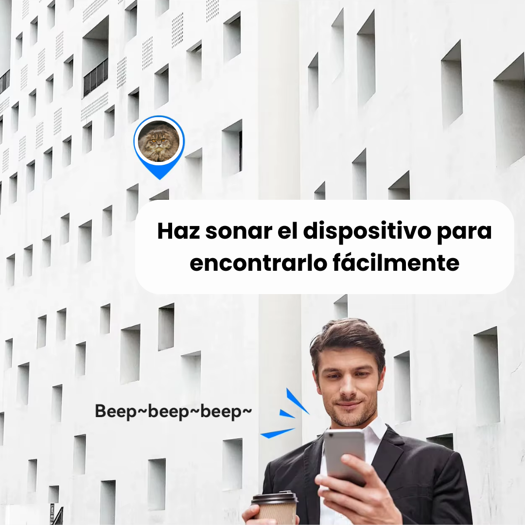Collar GPS para Gatos con Seguimiento en Tiempo Real – Sin Suscripción (Compatible solo con iOS: iPhone, iPad, Mac)
