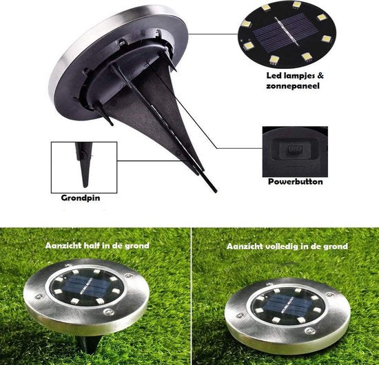 Lámparas solares LED para jardín | Iluminación exterior inalámbrica