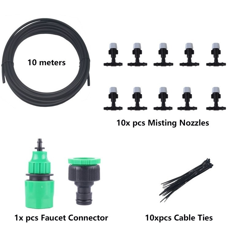 Sistema de rociado para exteriores | Enfriamiento para jardín