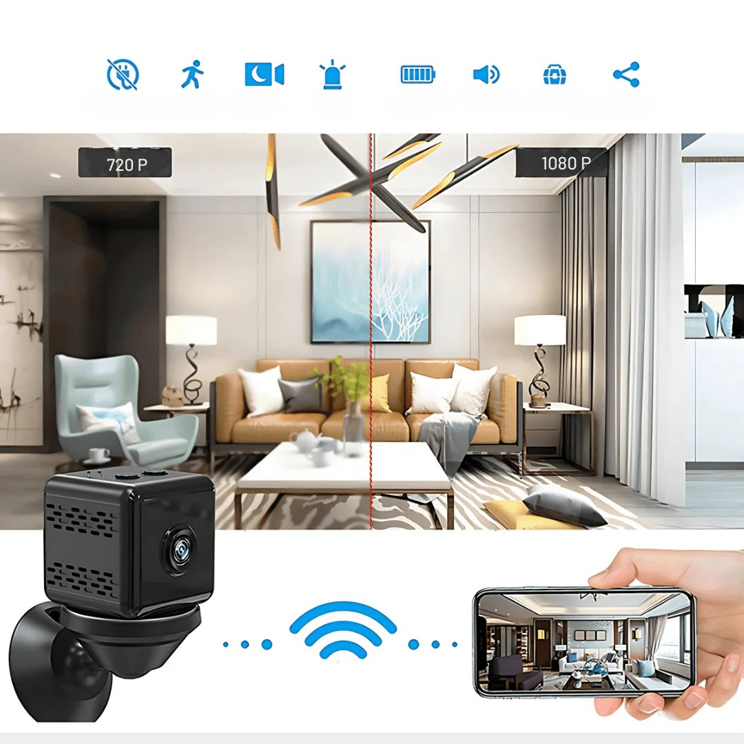 Mini Cámara Espía Inalámbrica con Grabación – SpyPro