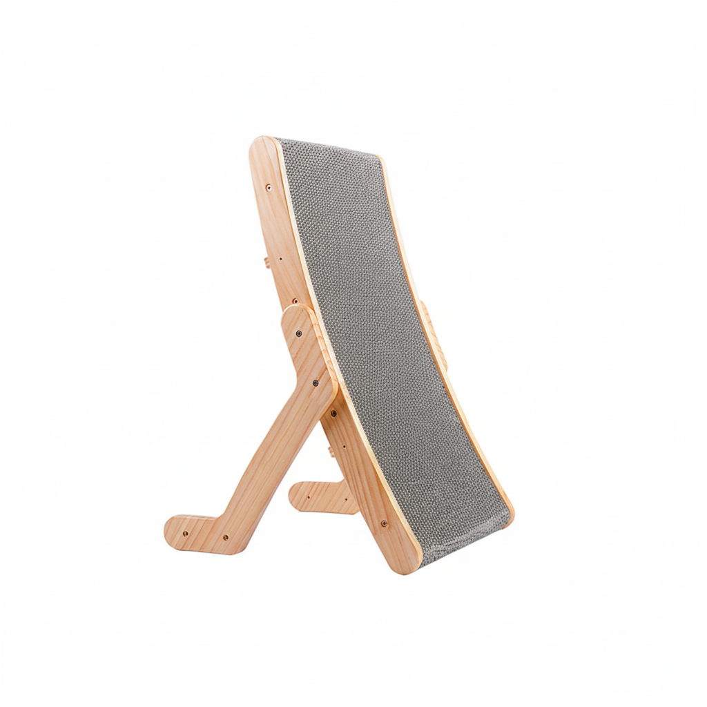 Rascador para gatos, tablero rascador para gatos, madera curvada, cama para gatos