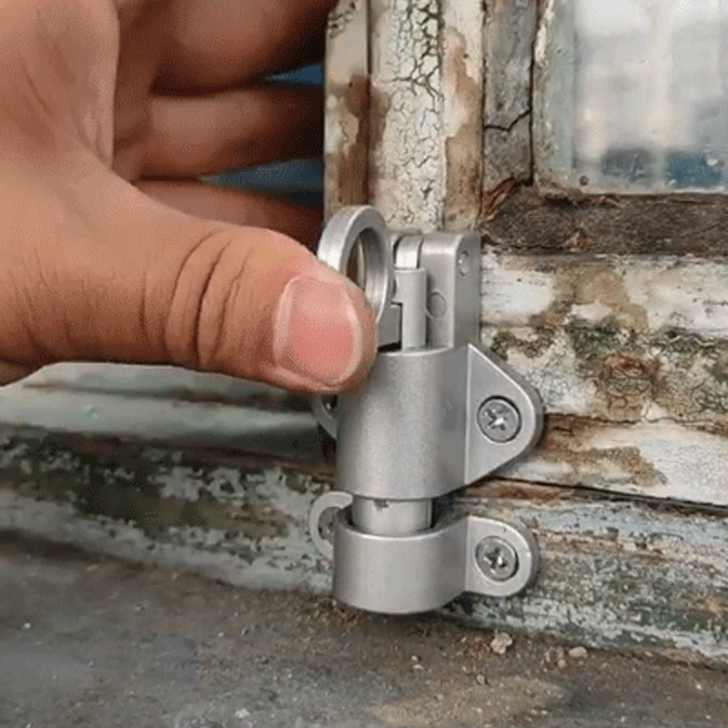 Sistema de bloqueo automático con resorte para ventana de aleación de aluminio