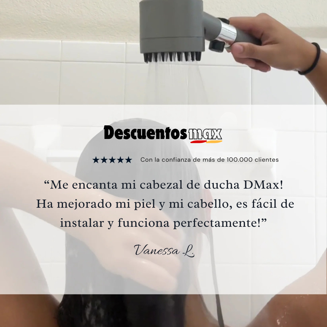 DMax™ – La Alcachofa de Ducha Filtrante