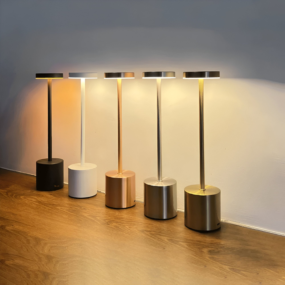Gleivis - Lámpara de mesa retro inalámbrica