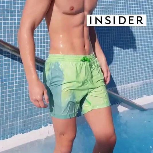 Shorts de baño que cambian de color | Diseño veraniego para piscina y playa