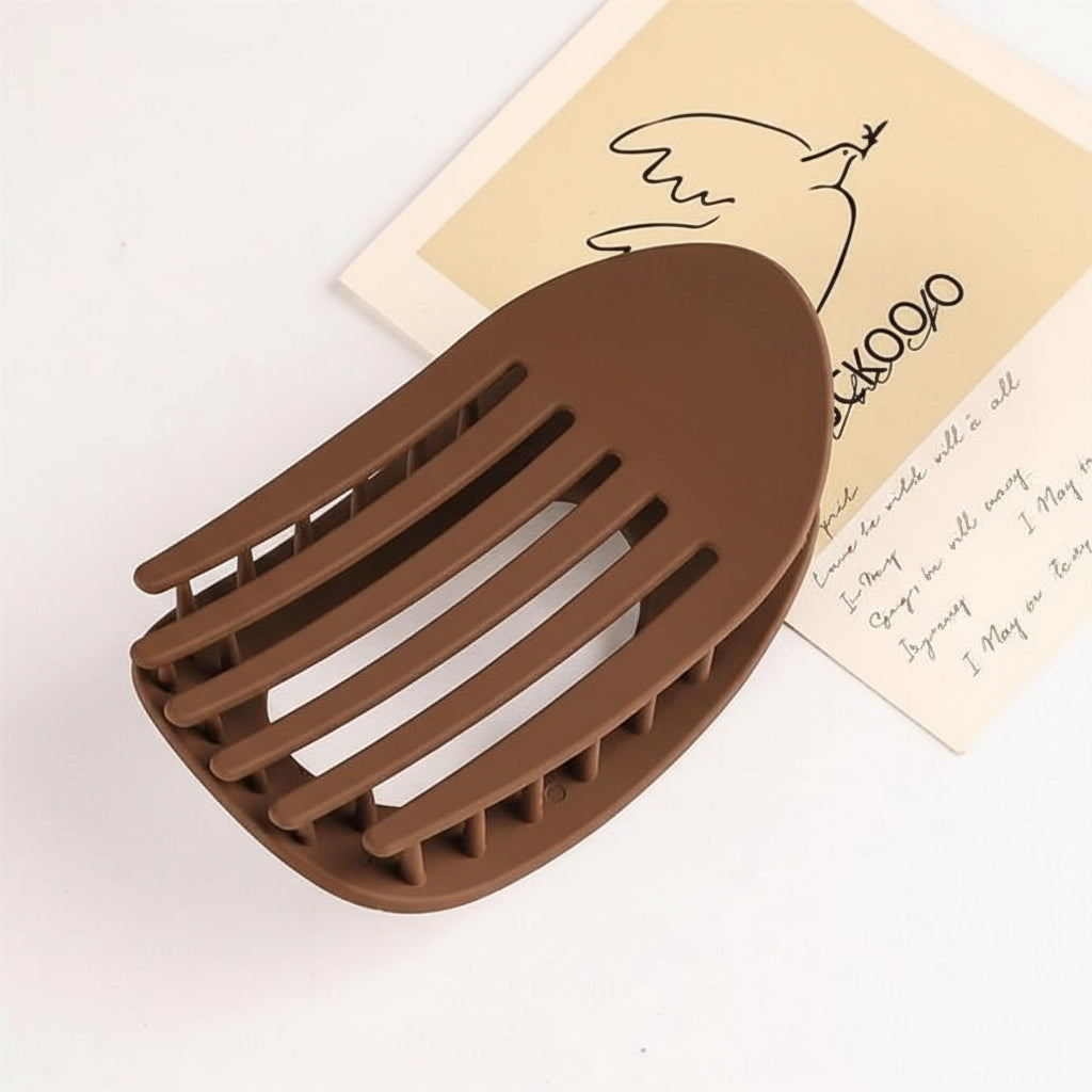 Pinza para el pelo de plástico, garra para cabello grueso, estilo elegante, gran sujeción, accesorio