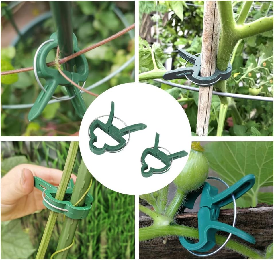 Clips para plantas de jardín | Soportes para sujeción y crecimiento