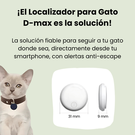 DescuentosMax™ | GPS para Gatos con App Gratuita – Control desde tu Móvil ( Android/ IOS)