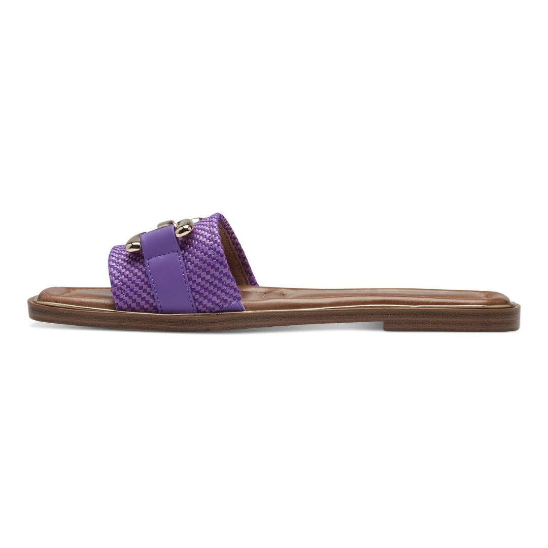 Sandalias Planas Mujer Roma | Estilo Atemporal, Suela Cómoda y Acabado Lujo – Color Lila