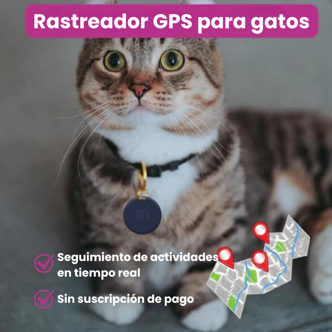 DescuentosMax™ | Rastreador GPS para Gato – ANDROID / iOS