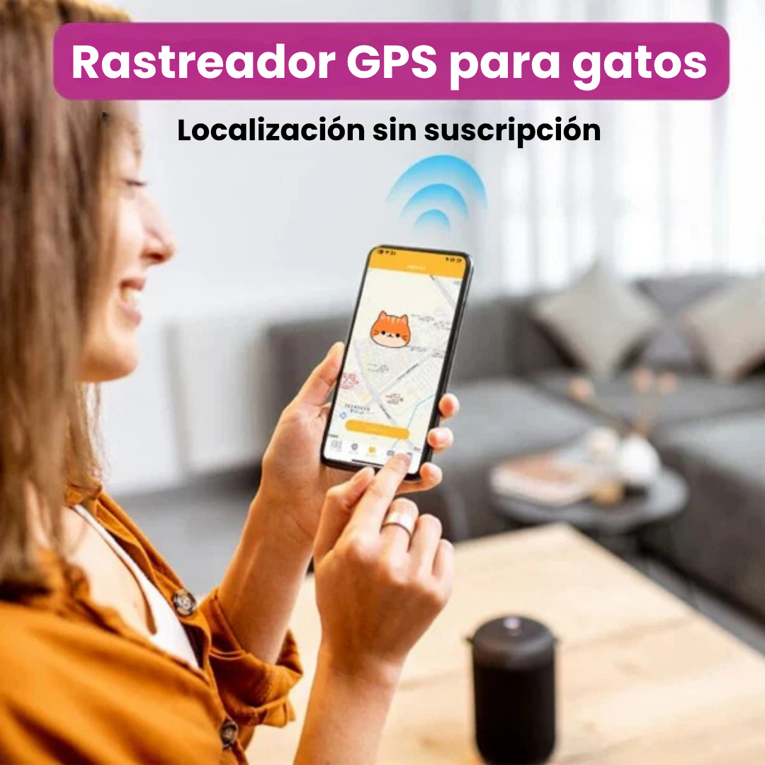 DescuentosMax™ | Rastreador GPS para Gato – ANDROID / iOS