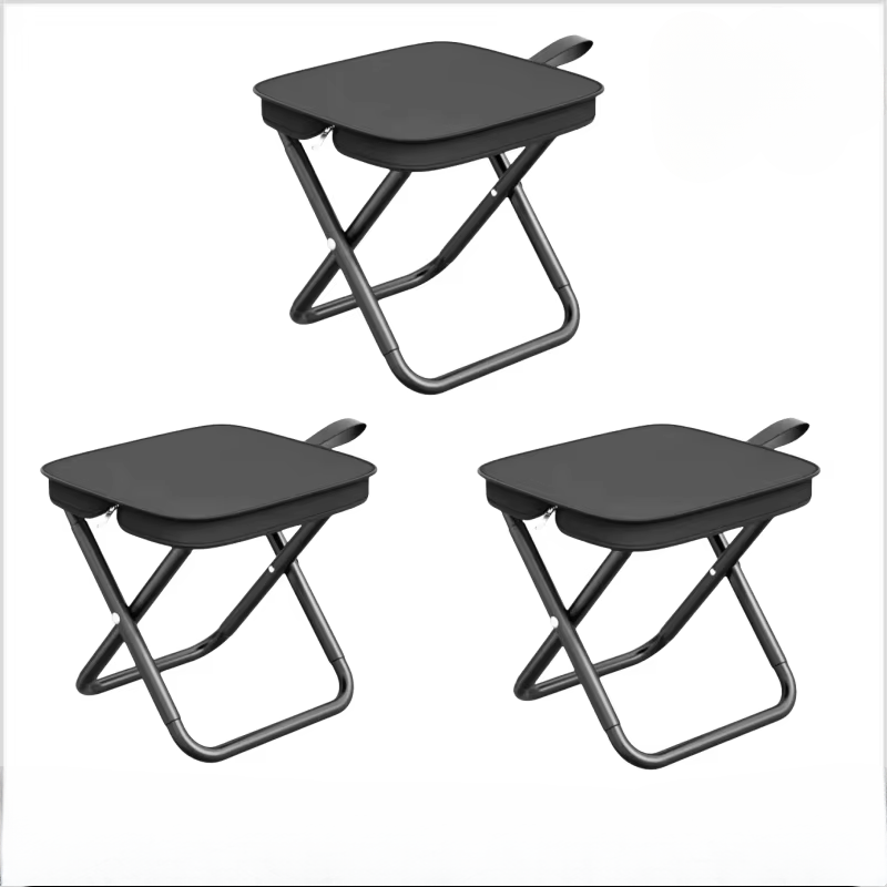 Taburete de camping plegable | Asiento portátil resistente y compacto