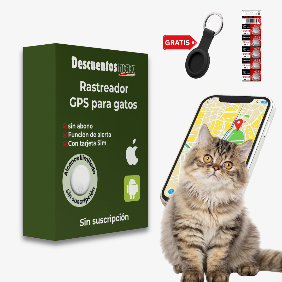 Rastreador GPS para Gato – ANDROID / iOS | DescuentosMax™