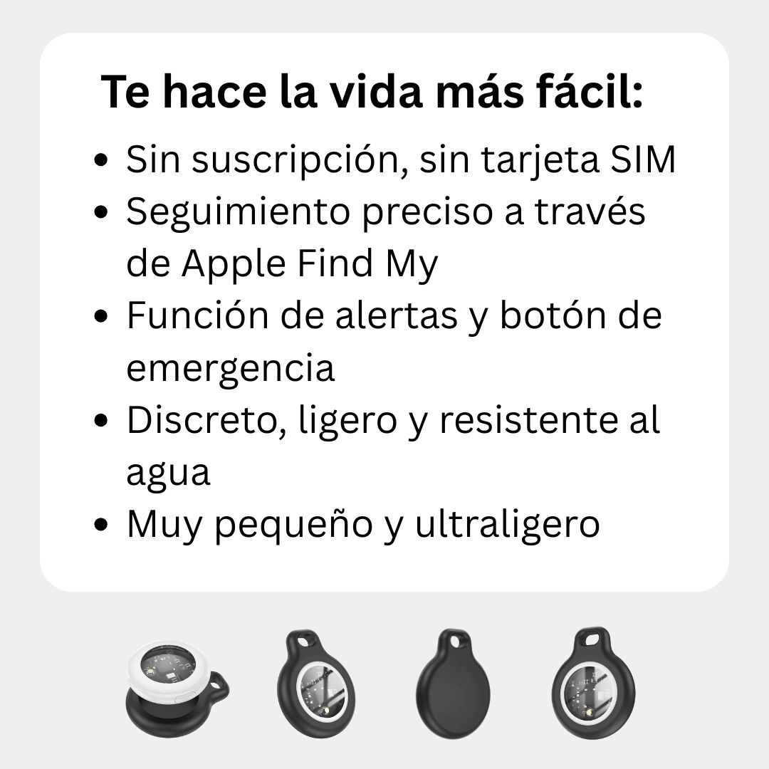 Localizador GPS para Maletas y Objetos – Seguimiento en Tiempo Real sin Suscripción (Compatible solo con iOS: iPhone, iPad, Mac)