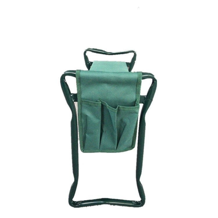 Taburete de jardín plegable con bolsa | Asiento y organizador de herramientas