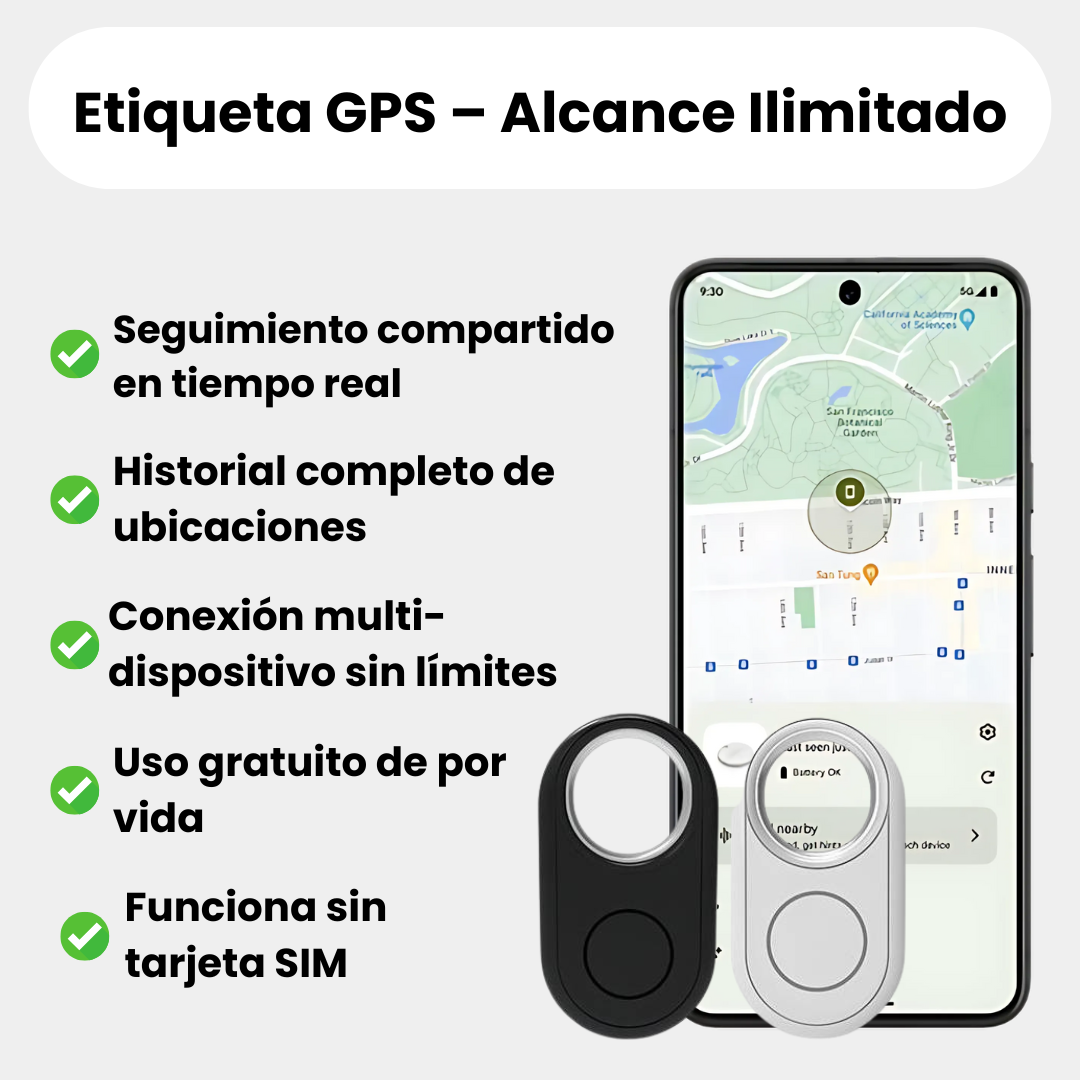 Localizador GPS para Moto sin Suscripción – Compatible con iOS & Android Find My – Seguridad Antirrobo
