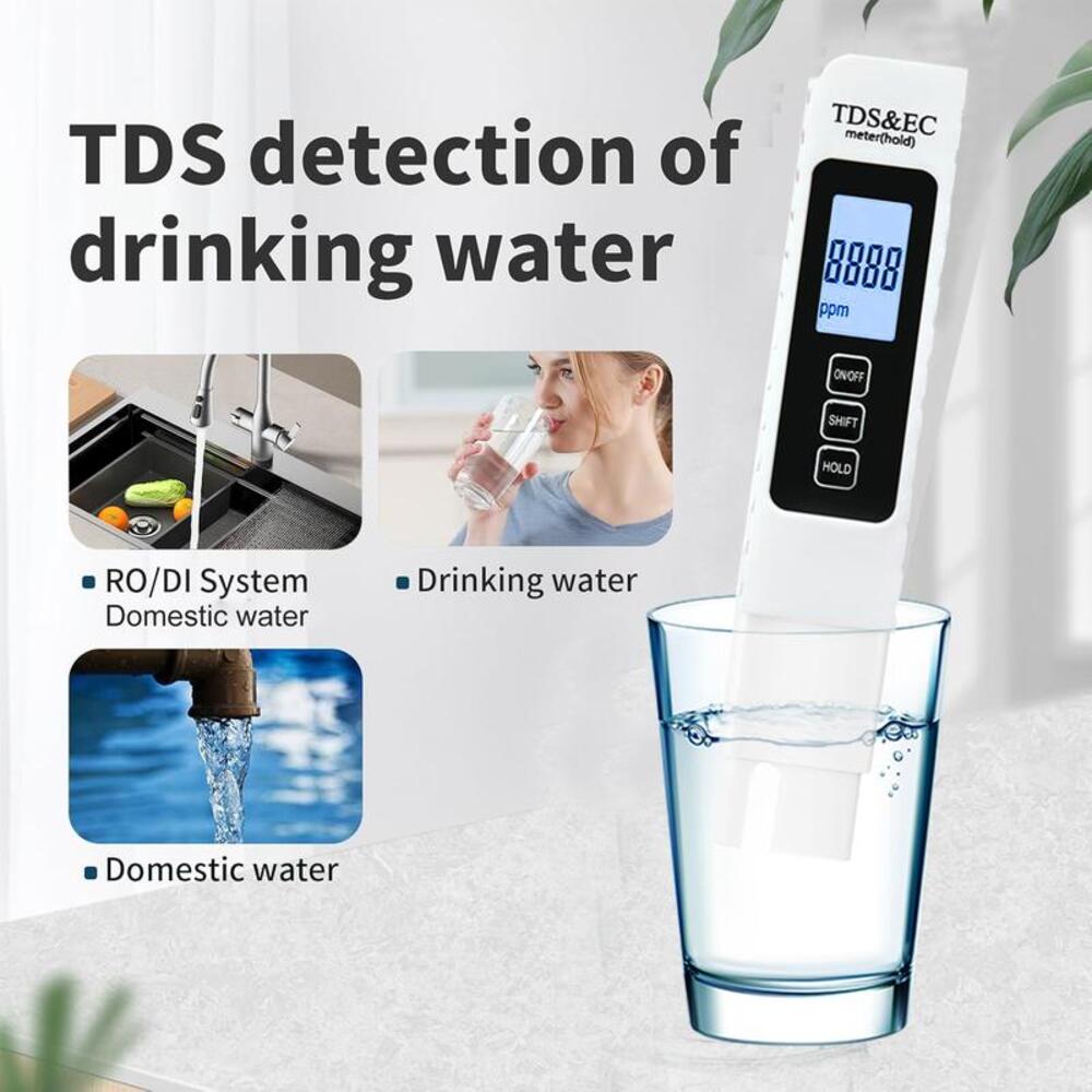 Medidor digital de TDS y EC para agua