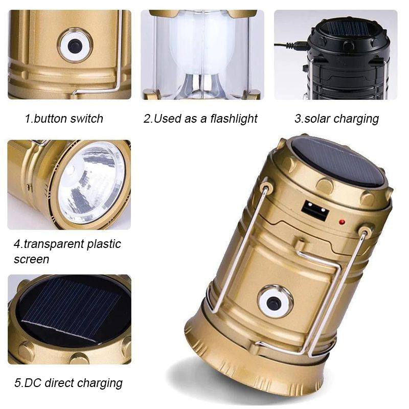 Luz de camping multifuncional | Iluminación portátil para exteriores