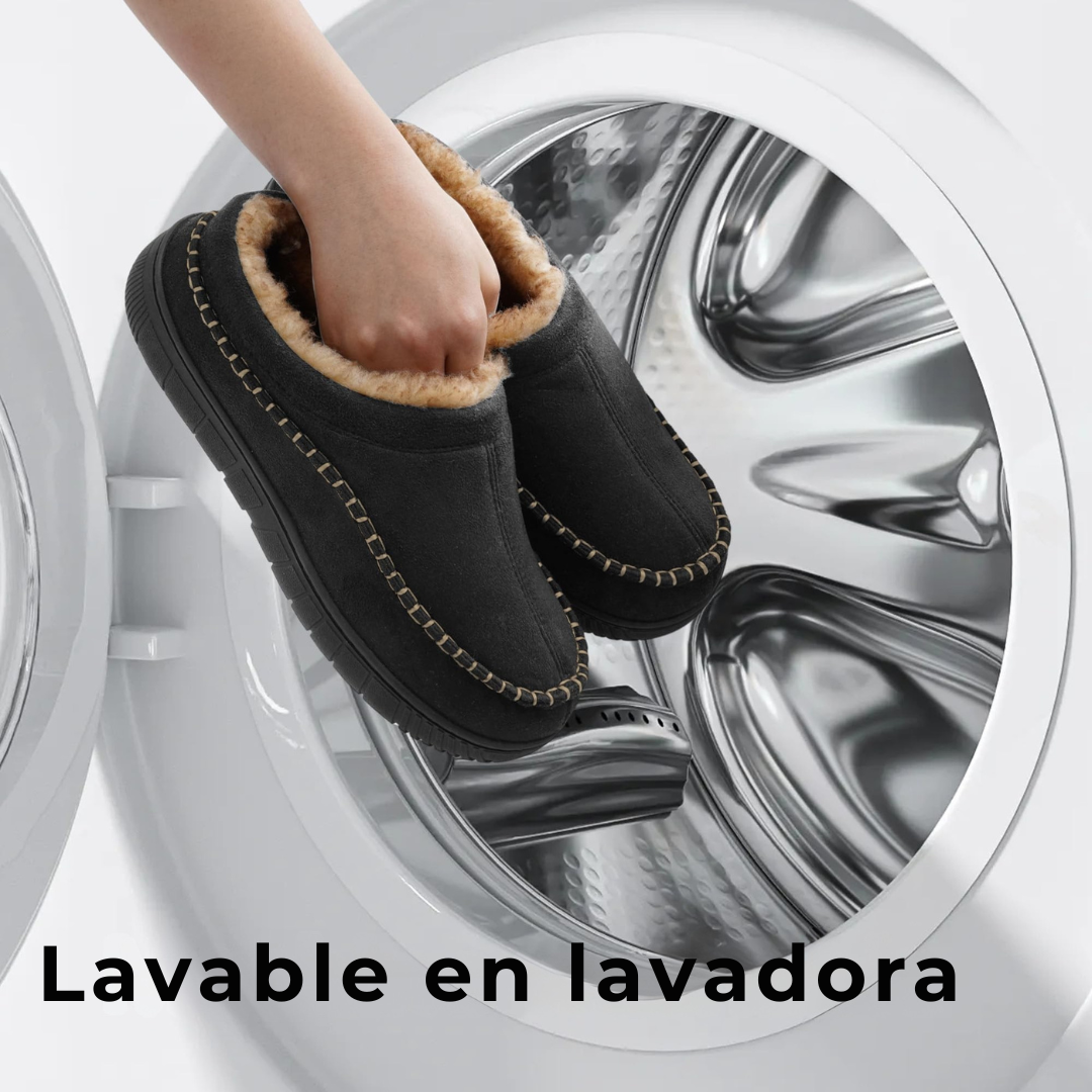 Pantuflas ortopédicas para hombre – Diseño con soporte plantar suave