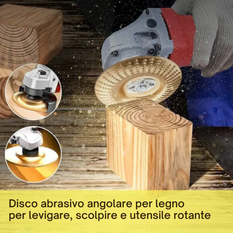 Discos para Amoladora Angular para Madera – Cortar, Dar Forma y Lijar (3 piezas)