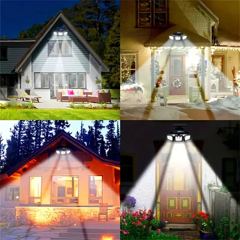 Foco LED solar con sensor de movimiento | Iluminación exterior
