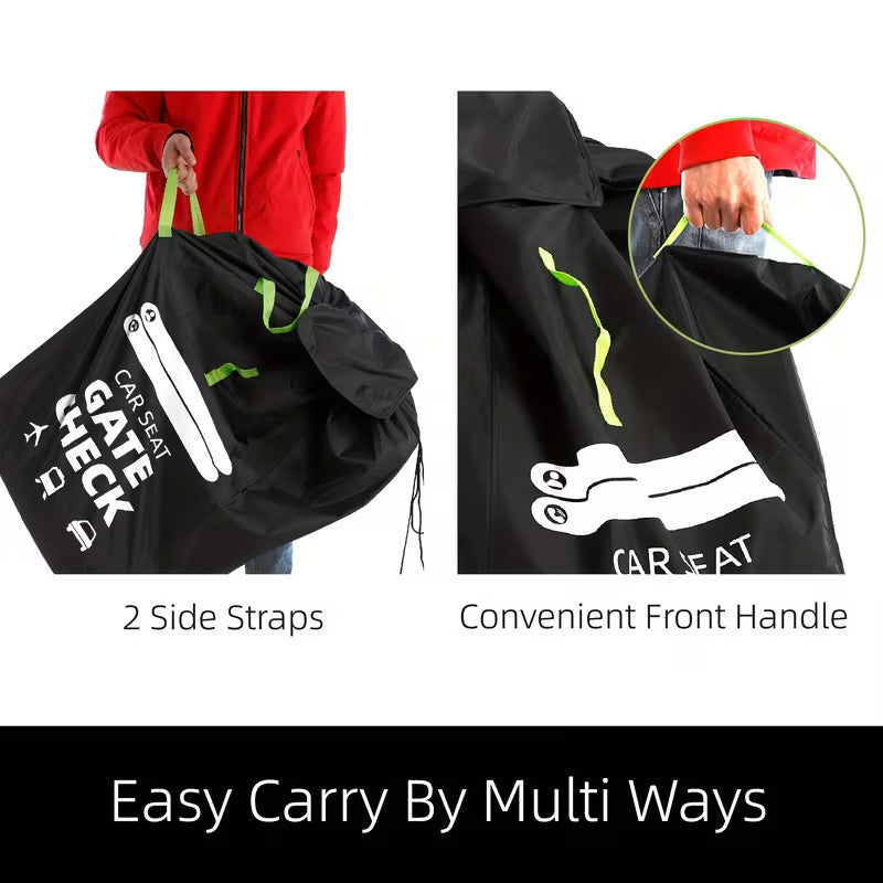Mochila de viaje para silla de coche convertible | Protector de asiento para niños impermeable
