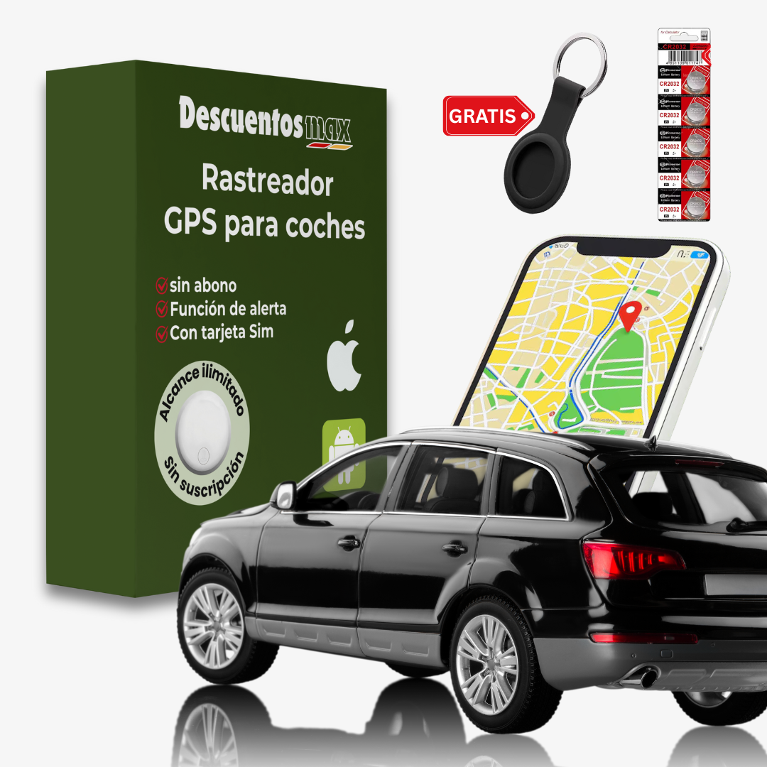 Rastreador GPS para Coche – Sin Suscripción, Compatible iOS y Android