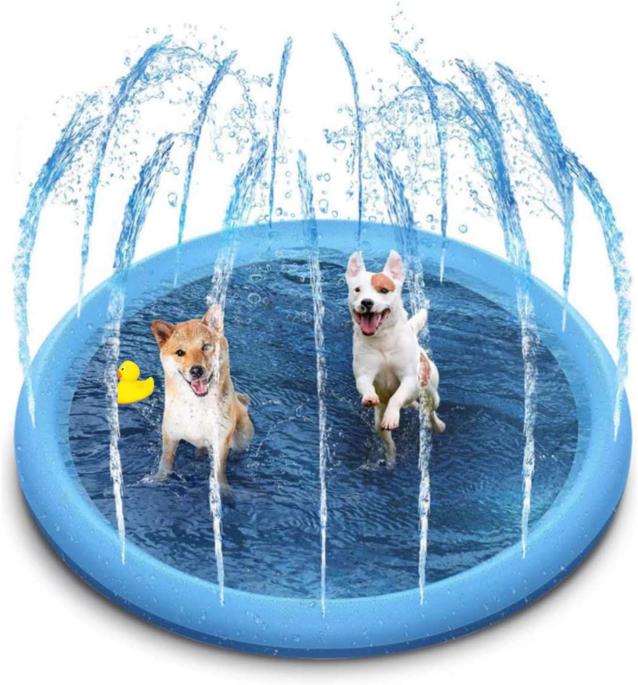 Tapete de chapoteo para perros | Alfombrilla con aspersor para verano