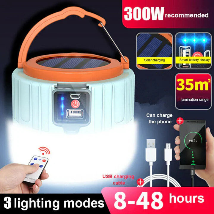 Linterna de camping portátil | Luz LED para exteriores y emergencia
