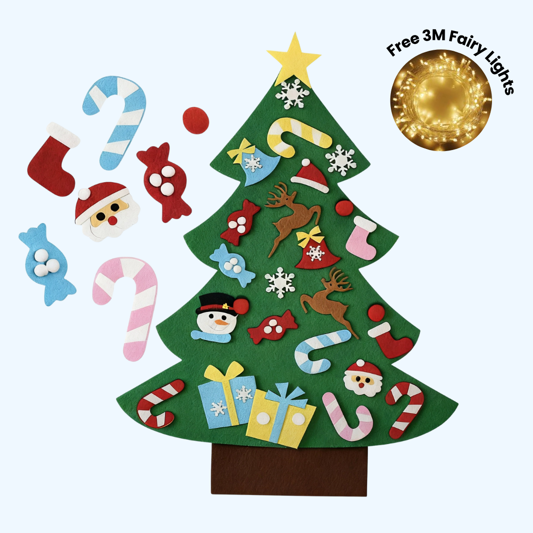 TibaToes™ Christmas Tree Play Set – Árbol de Navidad Montessori para Niños Pequeños