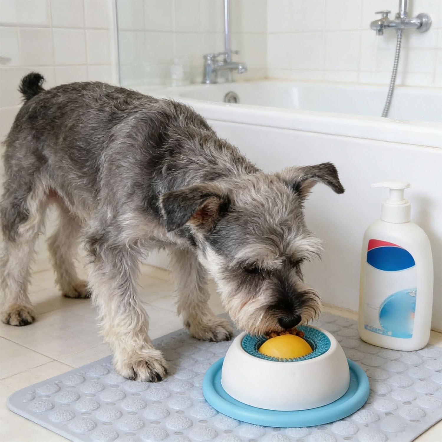 Tapete interactivo para lamido, alimentador lento y juguete de enriquecimiento para perros y gatos