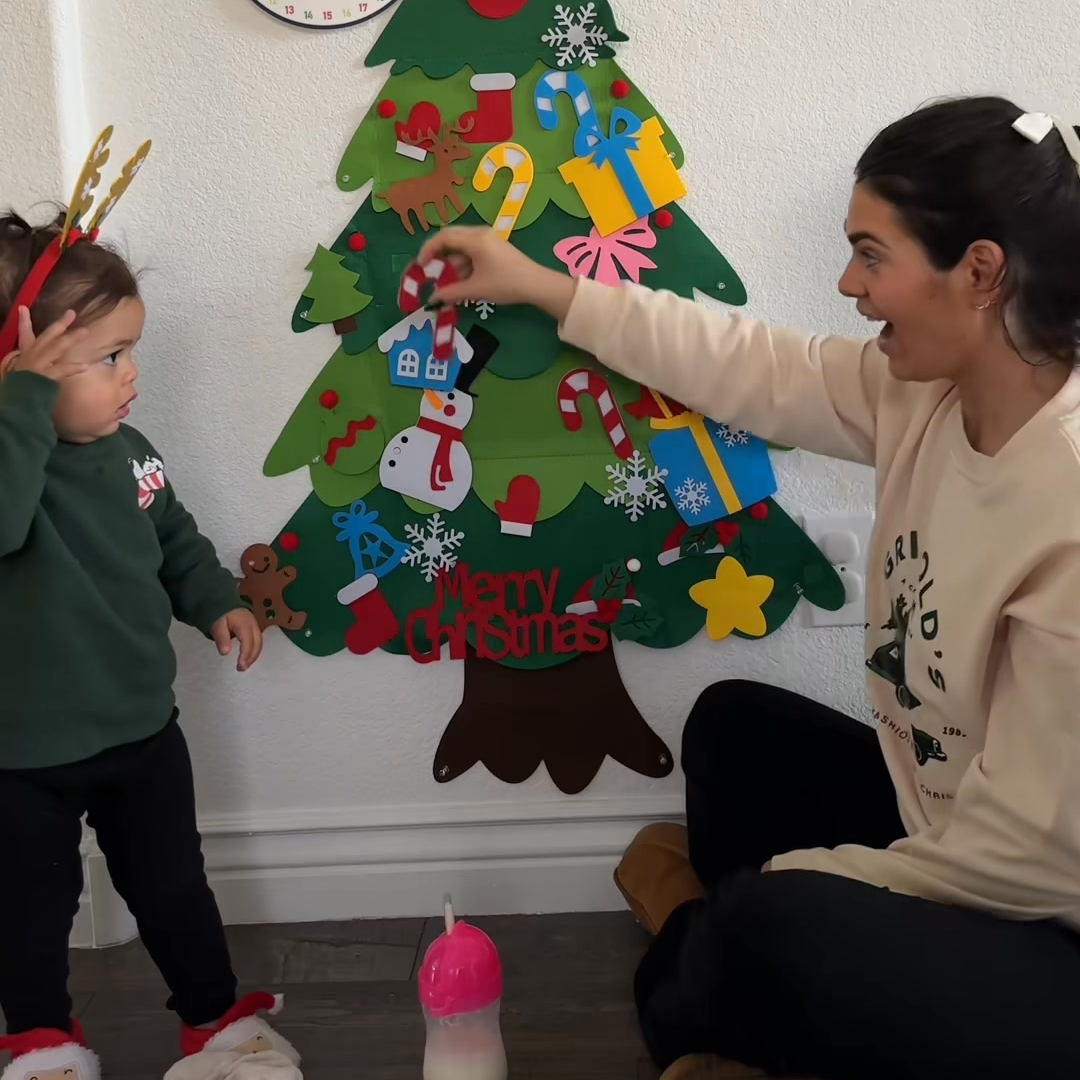 TibaToes™ Christmas Tree Play Set – Árbol de Navidad Montessori para Niños Pequeños