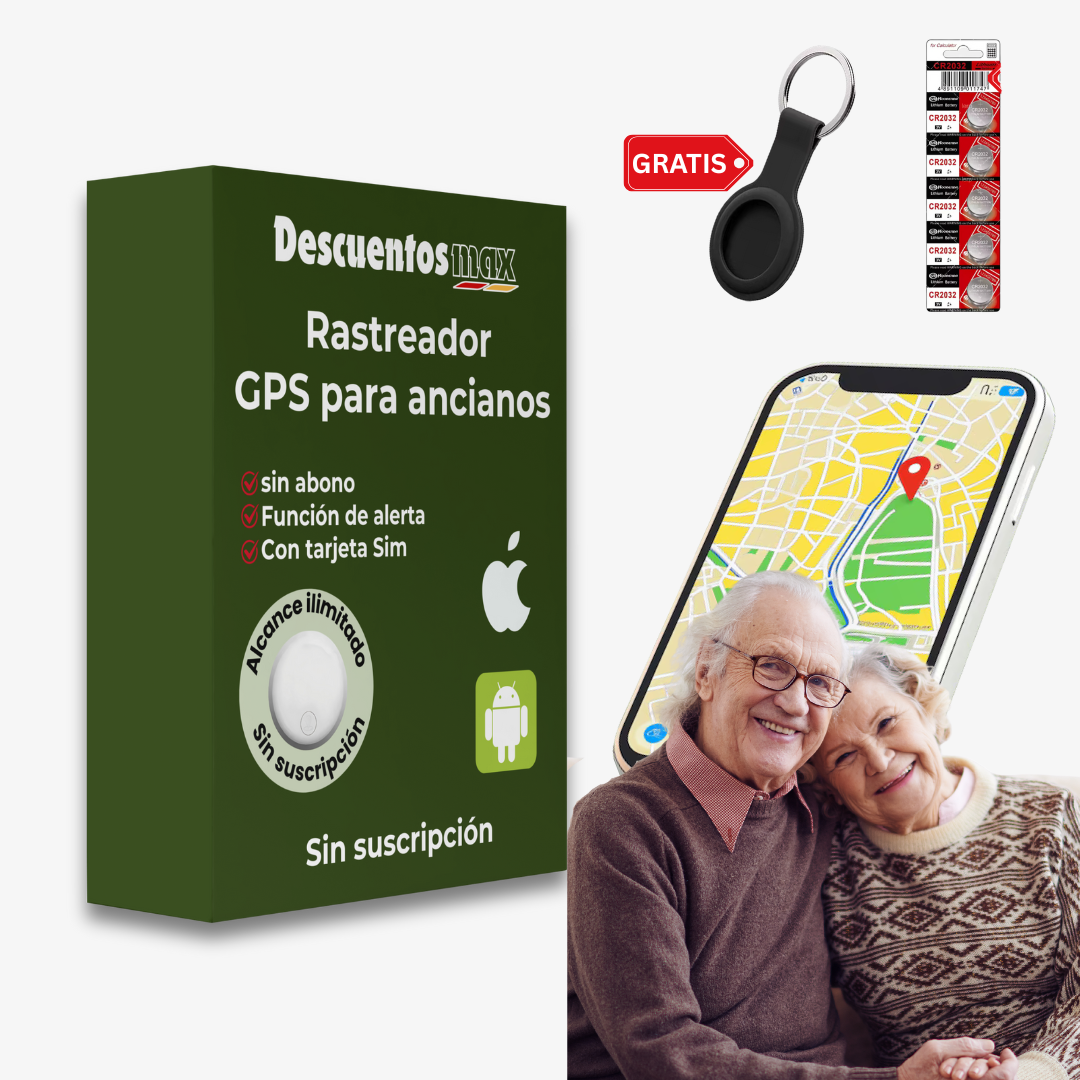 Rastreador GPS 3 en 1 – Seguridad para Mayores sin Suscripción - DescuentosMax™