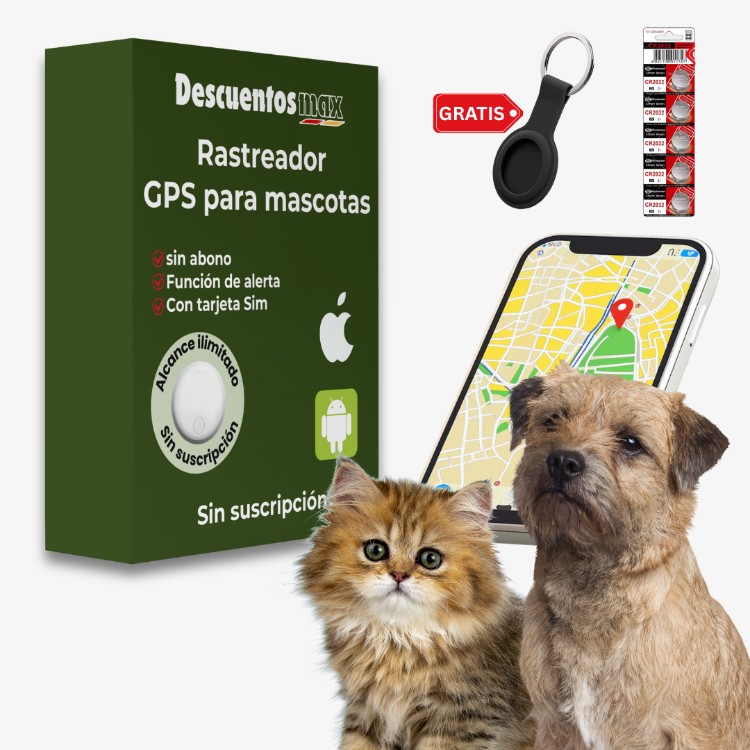 DescuentosMax™ | GPS para Perros sin SIM ni Suscripción – Localiza Fácilmente