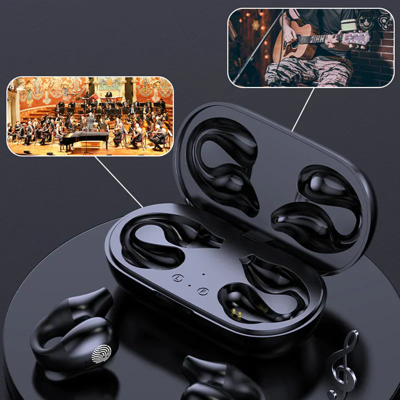 Auricular Bluetooth inalámbrico con clip para la oreja