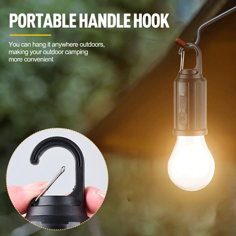 Linterna LED de camping solar y USB | Iluminación portátil recargable