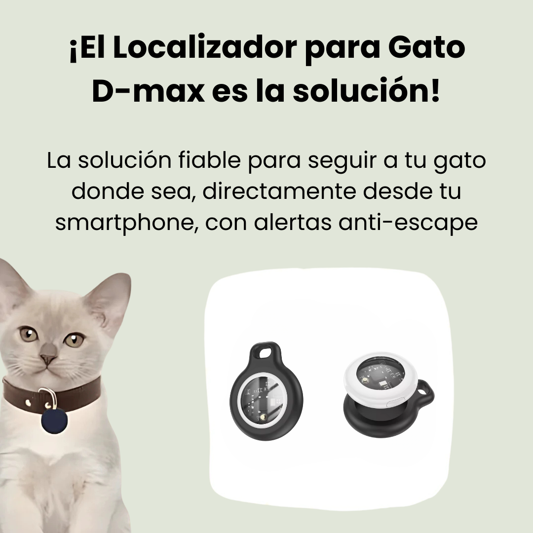 Collar GPS para Gatos con Seguimiento en Tiempo Real – Sin Suscripción (Compatible solo con iOS: iPhone, iPad, Mac)