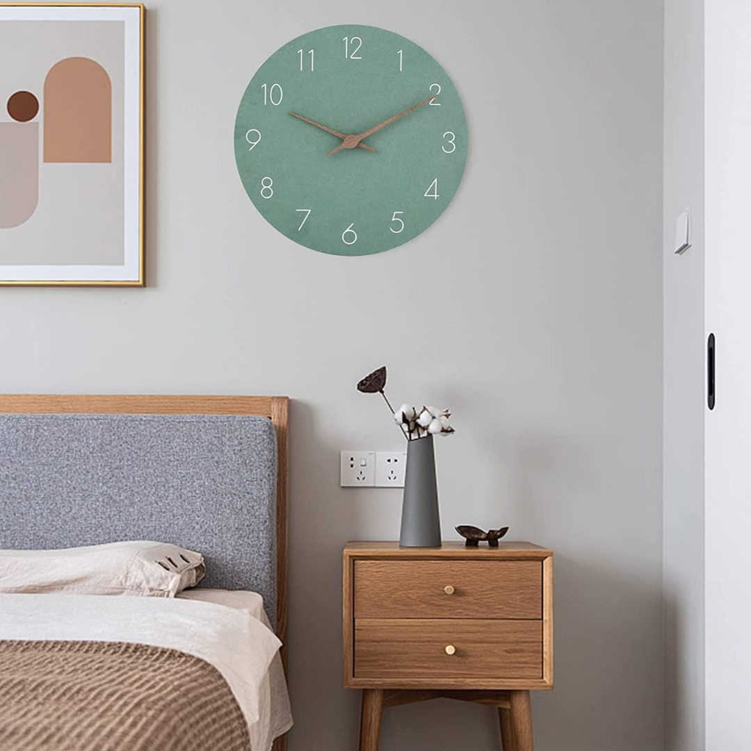 Nork - Reloj de pared minimalista de madera