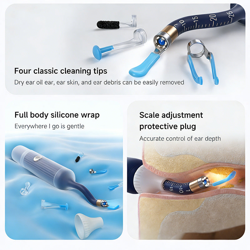 Herramienta para eliminar cerumen con cámara