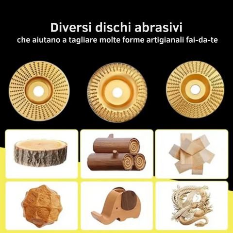 Discos para Amoladora Angular para Madera – Cortar, Dar Forma y Lijar (3 piezas)