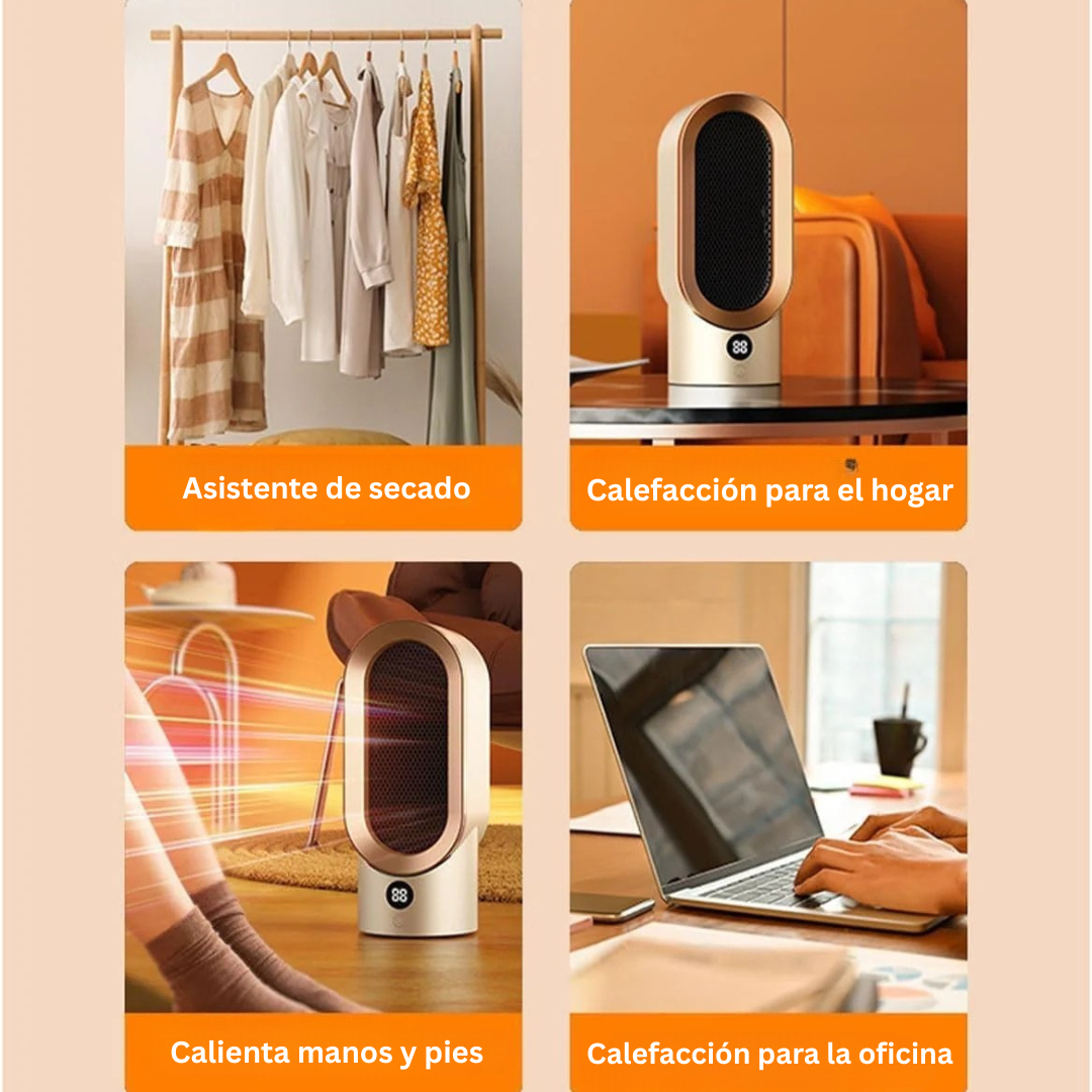 HogarCalido Pro – Calefactor Eléctrico Portátil con Ventilador