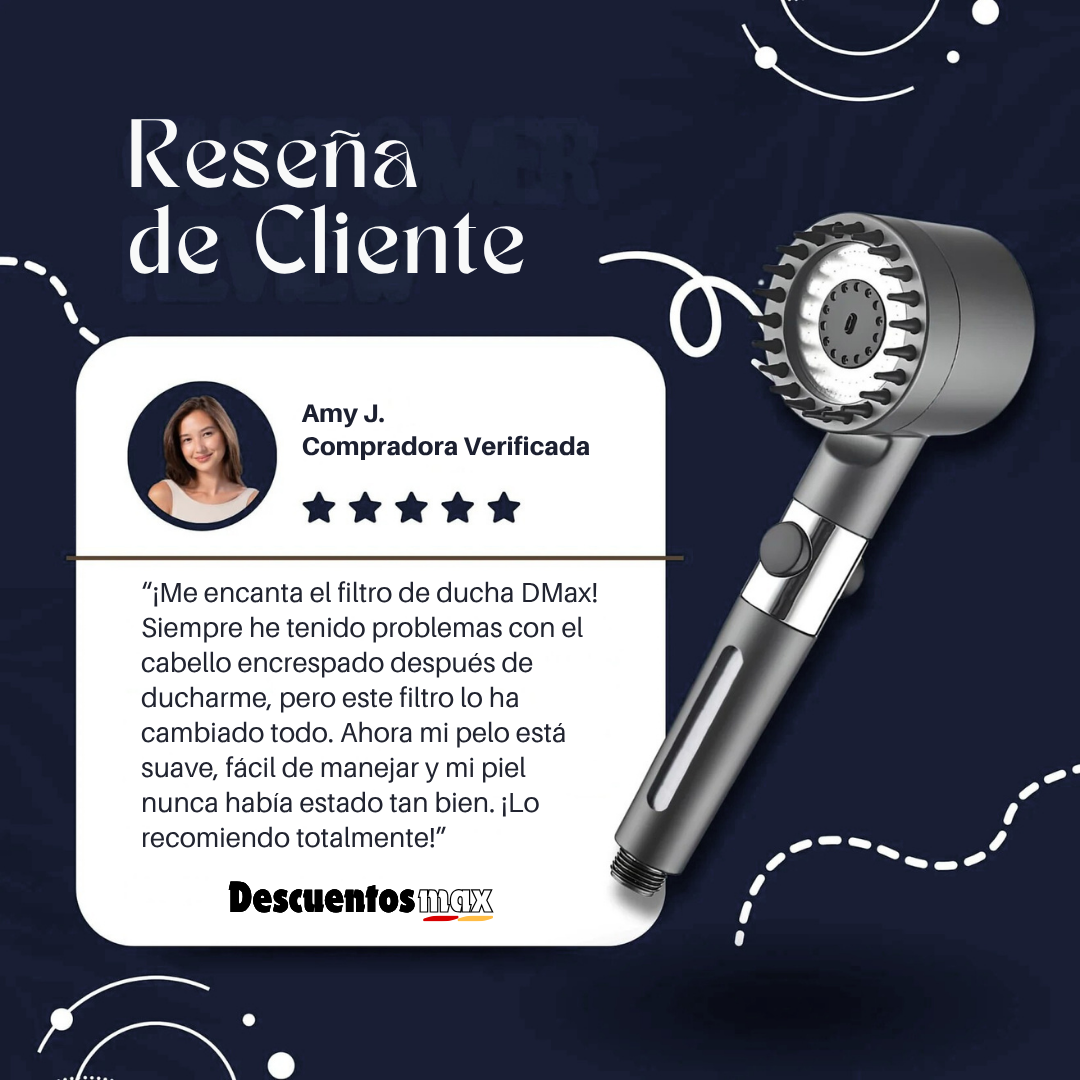 DMax™ – La Alcachofa de Ducha Filtrante