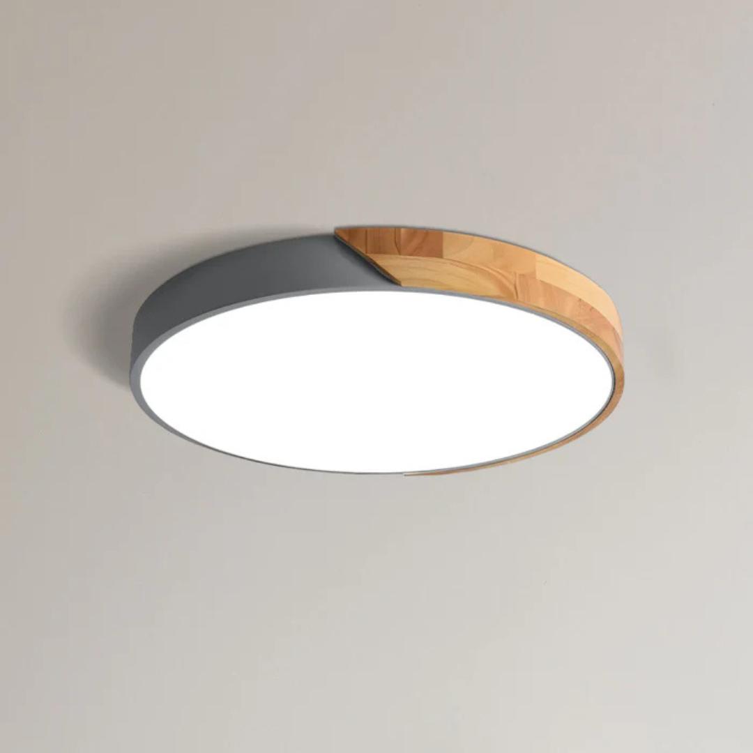 Delos - Lámpara de techo LED escandinava de madera