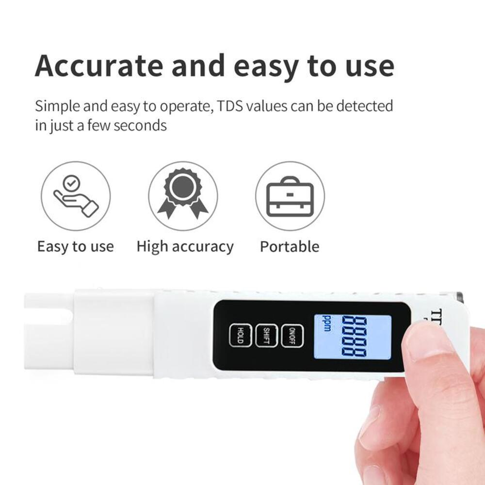 Medidor digital de TDS y EC para agua