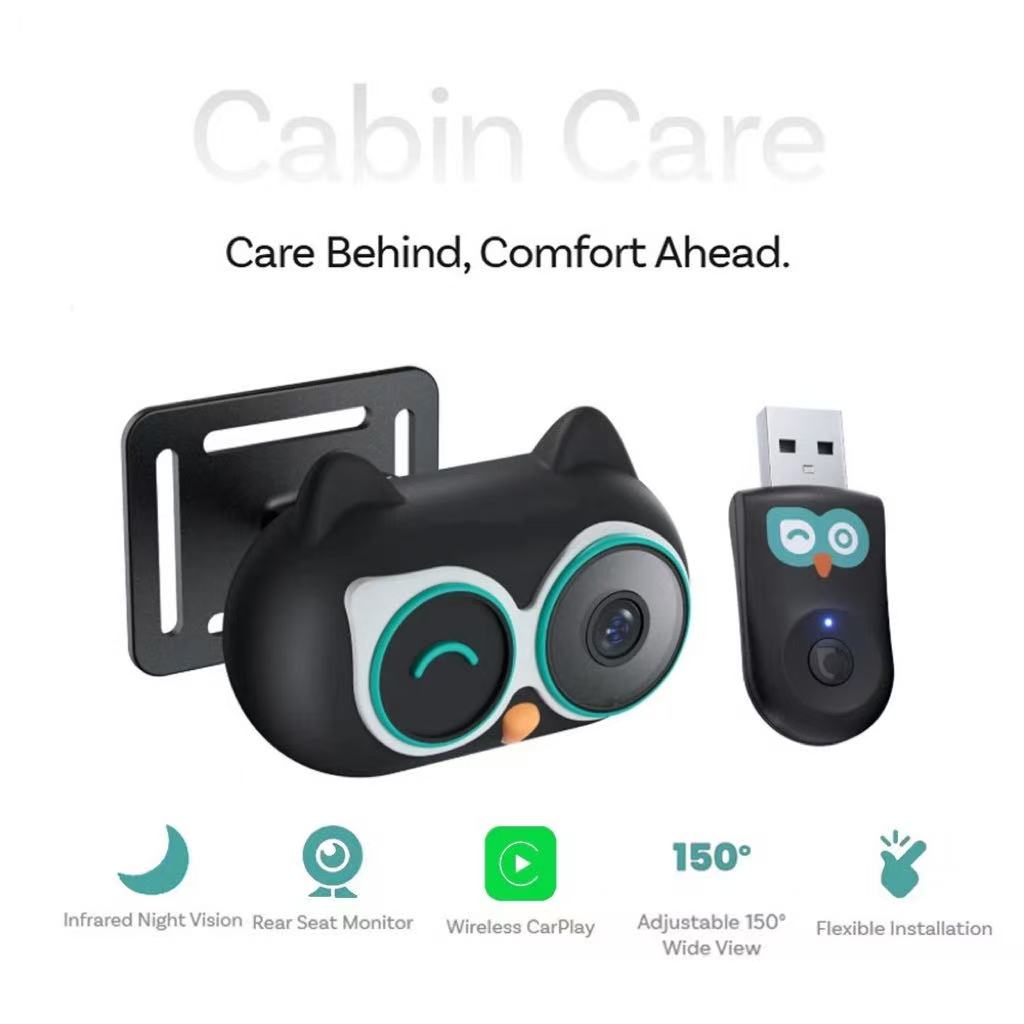 Monitor de bebé 2 en 1 para coche
