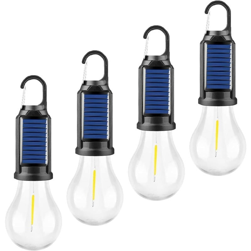 Linterna LED de camping solar y USB | Iluminación portátil recargable