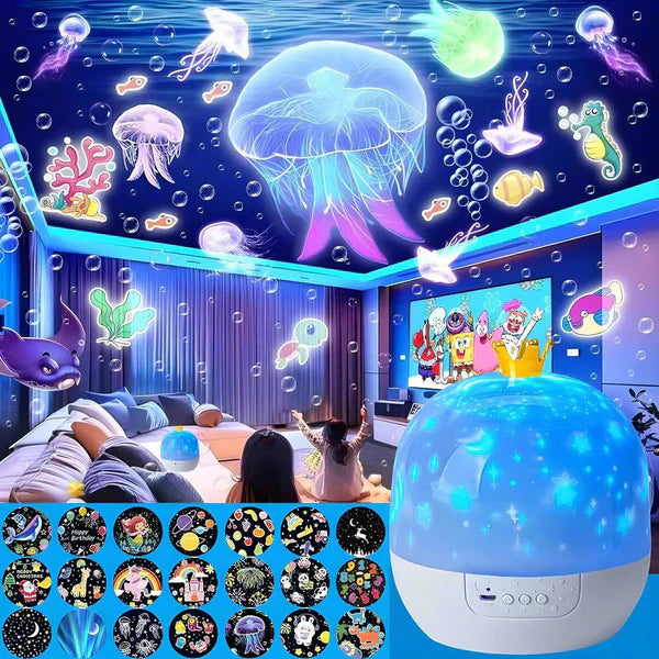 Luz Nocturna y Proyector 2 en 1 para Niños